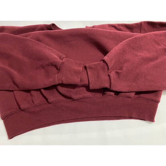 Vintage Hockey Outlet Sweater Adult Size Large Red'ish Purple Long Sleeve 90's - Picture 10 of 12